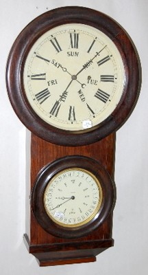 L.F. and W. Carter Rosewood Calendar Clock — Antique Clocks Price Guide