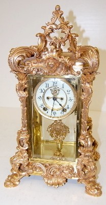 Ornate Ansonia "Apex" Crystal Regulator Clock — Antique Clocks Price Guide