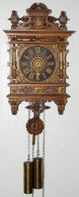 Fancy Bronze Trimmed Cuckoo Wall Clock — Antique Clocks Price Guide