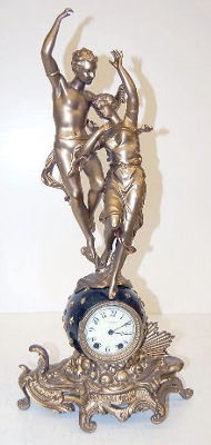 Seth Thomas Double Statue Clock W/ Man and Woman — Antique Clocks Price Guide