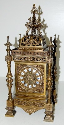 Ornate Ansonia "Regent" Bronze Shelf Clock — Antique Clocks Price Guide