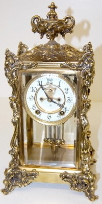 Ornate Ansonia "Viscount" Crystal Regulator Clock — Antique Clocks Price Guide