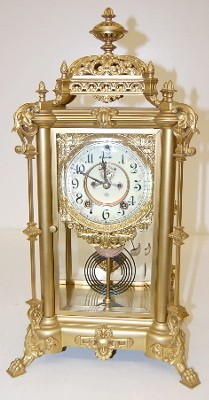 Ansonia "Excelsior" Crystal Regulator Clock — Antique Clocks Price Guide