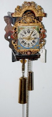 17th Century Dutch Pinwheel Wall Clock — Antique Clocks Price Guide