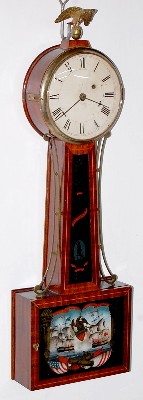 Willard Type Weight Banjo Clock — Antique Clocks Price Guide