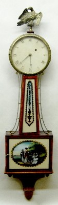 Weight Banjo Clock, Attributed to Lemual Curtis — Antique Clocks Price Guide