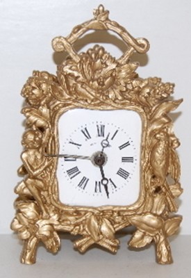 Miniature Metal French Sonnerie Alarm Clock — Antique Clocks Price Guide