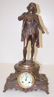 Ansonia "Hebe and Venetian" 2 Piece Statue Clock — Antique Clocks Price Guide