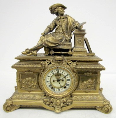 Ansonia "Letitia W/ No. 1073" 2 Piece Clock Set — Antique Clocks Price Guide