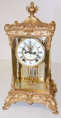 Ansonia "Elysian" Crystal Regulator Clock — Antique Clocks Price Guide