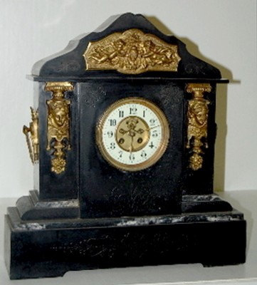 Large French Japy Freres Slate — Antique Clocks Price Guide
