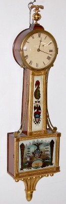 Early Gilt Weight Banjo Clock — Antique Clocks Price Guide