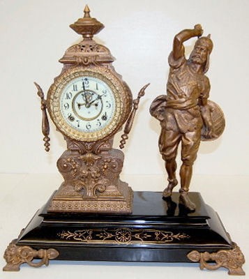 Antique Ansonia "Mars" Statue Clock — Antique Clocks Price Guide