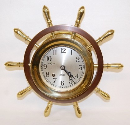 Antique Bronze Chelsea Ships Bell Clock — Antique Clocks Price Guide