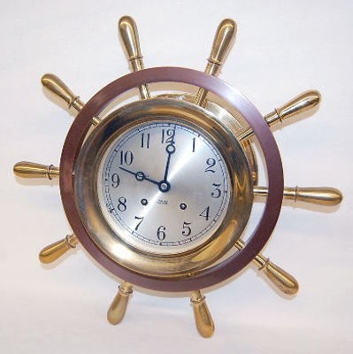 Antique Bronze Chelsea Ships Bell Clock — Antique Clocks Price Guide