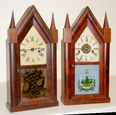 2 Steeple Clocks: E. Manross and Other — Antique Clocks Price Guide