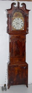 English Mahogany Tall Case Clock — Antique Clocks Price Guide