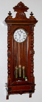 Antique 3 Weight Vienna Regulator Clock — Antique Clocks Price Guide