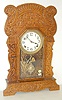 Pressed Oak Dolphin Kitchen Clock