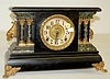 Ingraham "Adrian" Marbleized Mantle Clock