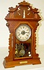 Seth Thomas Walnut Kitchen Clock w/Thermometer