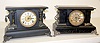 2 Enameled Mantle Clocks: Ingraham and Gilbert