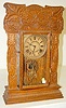Ingraham Oak "King Line" Kitchen Clock