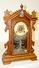Walnut Ingraham Lady Head Parlor Clock