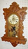 Ingraham Oak Hanging Kitchen Clock w/Alarm