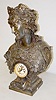 French S. Marti Mercury "Time is Money" Clock