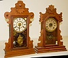 New Haven and Seth Thomas Oak Kitchen Clocks