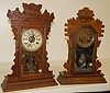 Ansonia and Waterbury Oak Kitchen Clocks