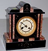 Slate/Red Marble Mantle Clock