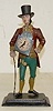 Clock Peddler Metal Shelf Clock