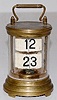 Plato Brass Digital Desk Clock