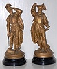Pair of Cavalier Clock