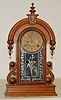 Antique Walnut Tear Drop Parlor Clock