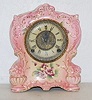 No. 417 Pink Floral T and S China Clock