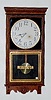 Sessions Oak Store Regulator Clock in Carved Case