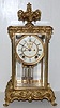 Ornate Ansonia Crystal Regulator Clock