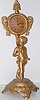 Metal Figural Cherub Novelty Clock