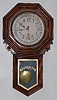 New Haven Oak Calendar School Clock, Long Drop