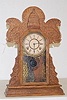 Oak T and S Kitchen Clock W/ Capitol Dome
