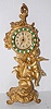 Metal Figural Cherub Novelty Clock