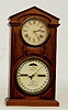 Ithaca Walnut Calendar Shelf Clock