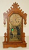 Ansonia Atlas Walnut Kitchen Clock
