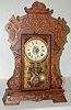 Seth Thomas Oak Kitchen Clock With Griffins