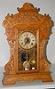 Seth Thomas Large Oak Kitchen Clock With Griffins