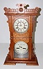 Waterbury No. 44 Walnut Double Dial Calendar Clock