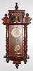 Antique RA Wall Clock, Monk Striking Bell